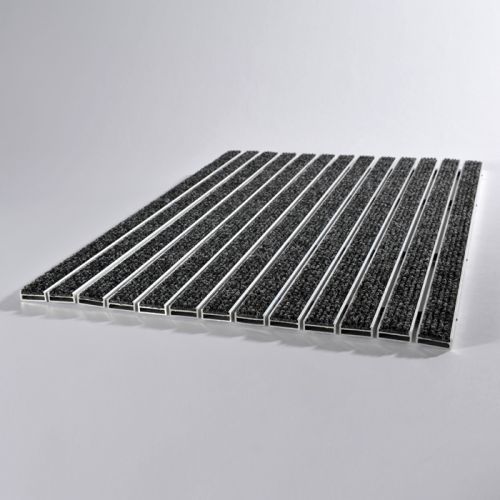 Tapis d'entrée 10R + Cadre de 13 mm  - Coloris Anthracite - Taille 100cm x 100cm