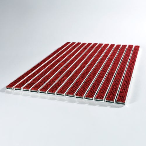 Tapis d'entrée 10R + Cadre de 13 mm  - Coloris Rouge - Taille 100cm x 100cm
