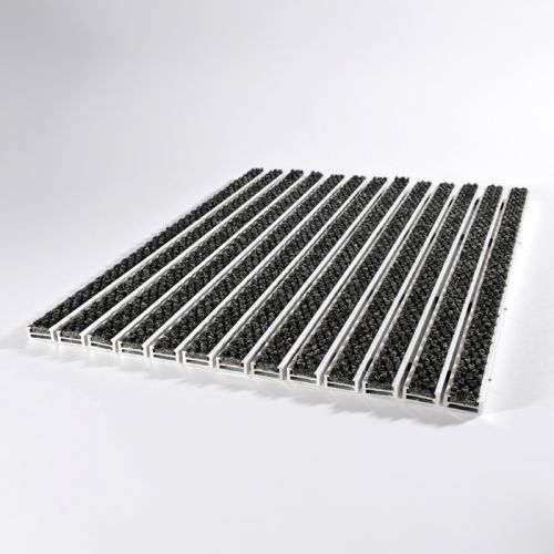 Tapis d'entrée 17R + cadre de 20 mm - Coloris Anthracite - Taille 60cm x 40cm