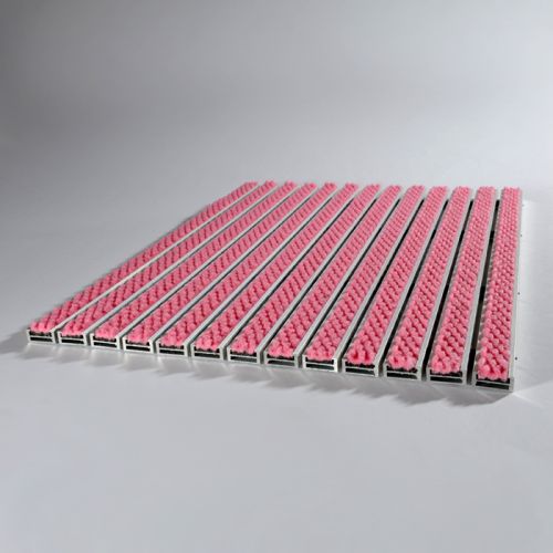 Tapis d'entrée 17R + cadre de 20 mm - Coloris Rose - Taille 60cm x 40cm