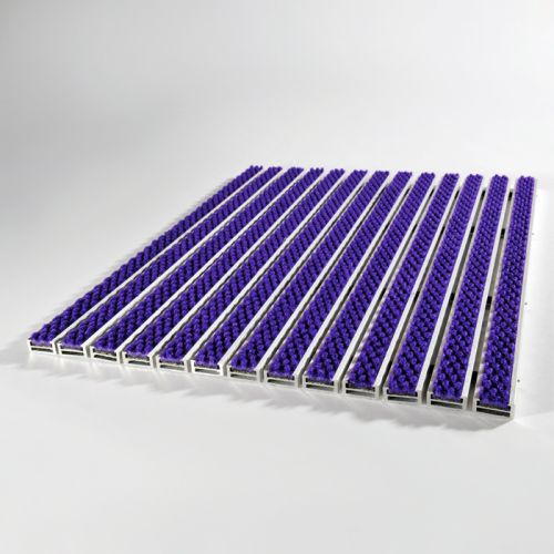 Tapis d'entrée 17R + cadre de 20 mm - Coloris Violet - Taille 60cm x 40cm