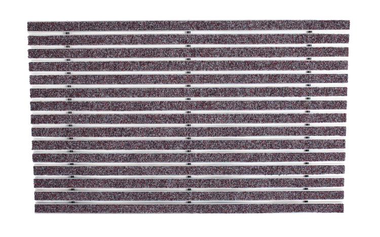 Tapis d'entrée 10R + Cadre de 13 mm  - Coloris Violet - Taille 100cm x 100cm